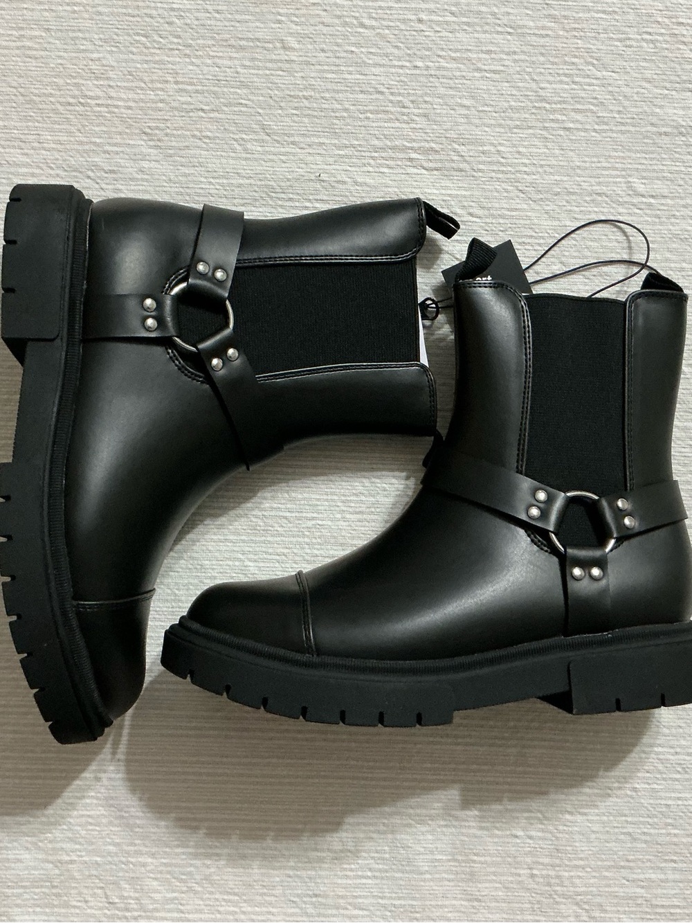 Art Class Crosby Harness Moto Boots Size 5